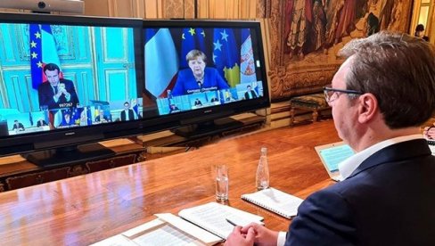 VIDEO-KONFERENCIJA U PARIZU - Nemačka Vlada: Beograd i Priština se dogovorili da nastave pregovore VIDEO-KONFERENCIJA U PARIZU - Nemačka Vlada: Beograd i Priština se dogovorili da nastave pregovore