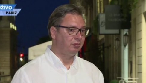 VUČIĆ IZ PARIZA: Nasilnici će biti poraženi