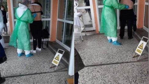 SVI PRIČAJU O SCENI IZ POŽEGE: Doktorka pregledala pacijente napolju, suspendovana zbog postupka (FOTO)