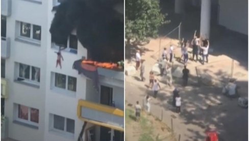 DEČACI SKOČILI SA TREĆEG SPRATA: Bežali od požara, uhvatile ih komšije - sve kao na filmu! (VIDEO) DEČACI SKOČILI SA TREĆEG SPRATA: Bežali od požara, uhvatile ih komšije - sve kao na filmu! (VIDEO)