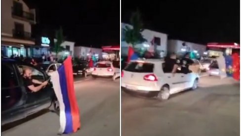 USTALA JE CRNA GORA... Veličanstven doček auto litije u Andrijevici (VIDEO)