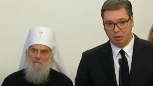 PATRIJARH IRINEJ POSLE SASTANKA SA VUČIĆEM: Razgovori o Kosmetu neizvesni, a stanje teško