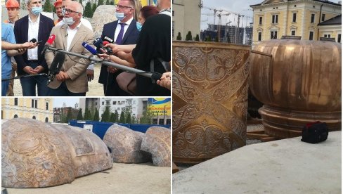 ISTORIJSKI DAN ZA BEOGRAD: Počelo svečano postavljanje spomenika Stefanu Nemanji, svedok osam vekova naše državnosti (FOTO/VIDEO)