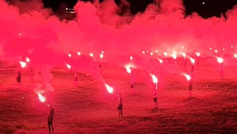 OVO DOSAD NIJE VIĐENO: Ujedinili se svi srpski navijači (VIDEO)