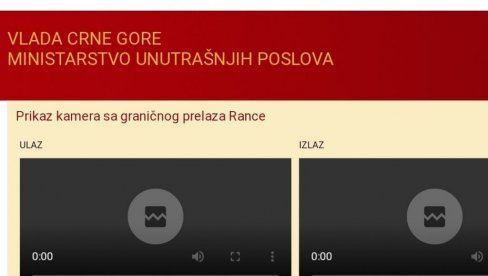 ISKLJUČENE KAMERE: Šta se to dešava na graničnom prelazu Crne Gore sa Srbijom?