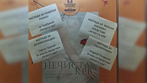 ПОЛОВИНА НАГРАДА ВРАЊАНЦИМА: Завршено “Позоришно пролеће” у Шапцу