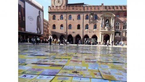 NAJVEĆI CRTEŽ LJUBAVI U BOLONJI: Niški mališani pomažu lečenje dece u Italiji NAJVEĆI CRTEŽ LJUBAVI U BOLONJI: Niški mališani pomažu lečenje dece u Italiji
