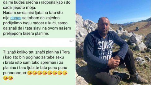 ТАТА МОРА ДА БРАНИ СИЊАЈЕВИНУ! Рашо, са сузама у очима, преко телефона честитао ћерци рођендан (ФОТО)