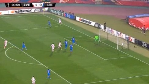 BEN PLEŠE PROTIV LIBERECA: Pogledajte magičnu akciju Zvezde za 2:0! (VIDEO)