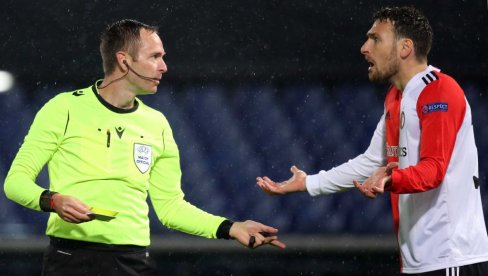 ZAŠTO TRI PENALA PROTIV NAS: U Fejnordu kivni na našeg arbitra Jovanovića nakon poraza u Ligi Evrope (1:4)