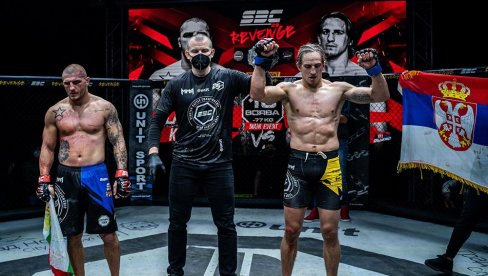 SRPSKI ČELIK VLADA SRPSKOM MMA SCENOM: Veličkoviću šampionski pojas u Novom Sadu