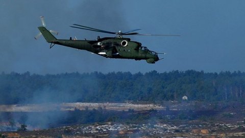 ОБОРЕН УКРАЈИНСКИ ЈУРИШНИ ХЕЛИКОПТЕР: Руски ПВО уништио Ми-24 и два дрона, ракетама погођен С-300