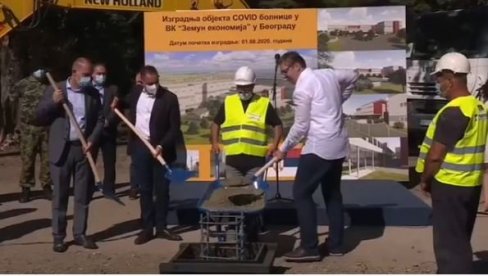 POGLEDAJTE KAKO JE TEKLA IZGRADNJA KOVID BOLNICE: Predsednik objavio video i najavio gostovanje na RTS-u, a evo o čemu će govoriti (VIDEO)