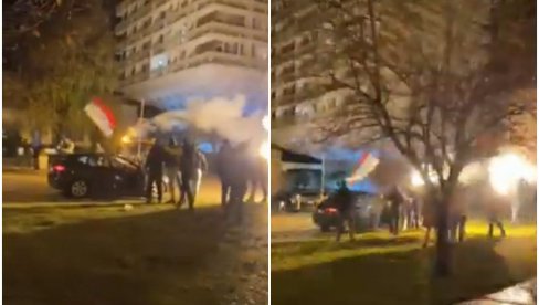 TROBOJKE I PESMA NA ULICAMA: Građani Nikšića proslavljaju izbor nove Vlade Crne Gore (VIDEO)