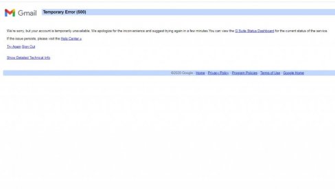 PALI JUTJUB I GMAIL: Korisnici iz Srbije i sveta prijavljuju probleme!