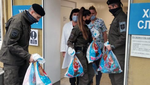 TRADICIONALNA NOVOGODIŠNJA AKCIJA PRIPADNIKA KOBRI:  Pripadnici elitne jedinice Vojske Srbije podelili novogišnje paketiće za decu