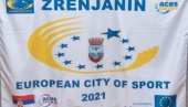 IZ BRISELA STIGLA ZASTAVA: Zrenjanin zvanično evropski grad sporta (FOTO)