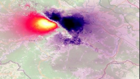 SATELITSKI SNIMCI: Tlo u Petrinji spustilo se 10 cm (FOTO)