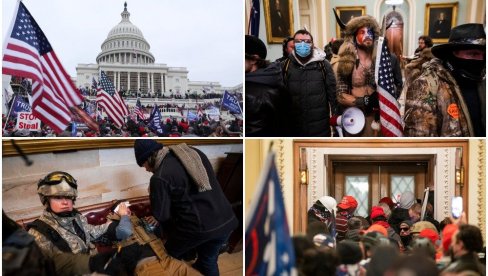 NEREDI U VAŠINGTONU: Potisnuti demonstranti - Tviter blokirao Trampov nalog (FOTO/VIDEO)