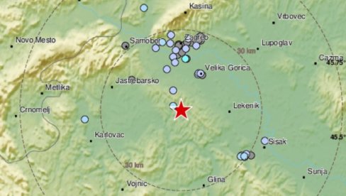 NOVI ZEMLJOTRES U HRVATSKOJ: Epicentar kod Gline, treslo se i u Zagrebu