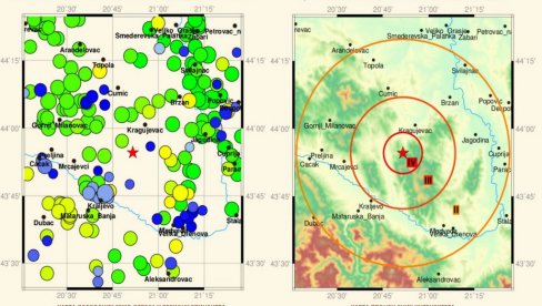 ZEMLJOTRES POGODIO KRAGUJEVAC: Zatreslo se tlo u Srbiji
