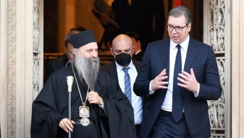 ZAVRŠEN SASTANAK SA PATRIJARHOM - Vučić: Kada država i crkva imaju iste ciljeve, onda Srbija može da bude među prvima u Evropi (VIDEO)