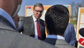 VUČIĆ OBIŠAO RADOVE KOD ŠAPCA: Ponosan sam na našu Srbiju, gradimo novi krvotok! (VIDEO)