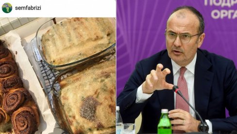 DOMAĆE KANELONE: Sem Fabrici se pohvalio svojim kulinarskim umećem