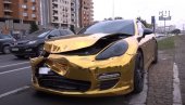 VLASNIK ZLATNOG PORŠEA PONOVO DIVLJA: Bahati vozač pravi haos na ulicama Beograda