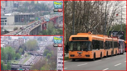 GUŽVE I OVOG JUTRA U BEOGRADU: Trole stoje kod Muzeja Jugoslavije, evo kakvo je stanje u drugim delovima grada (FOTO)