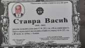 ПРЕМИНУО СТАВРА ВАСИЋ: Некадашњи директор Водопривредног предузећа Лозница