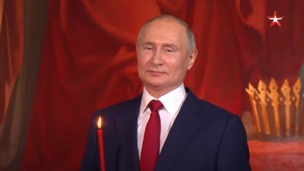 ПУТИН ПОСЛАО ВАСКРШЊУ ЧЕСТИТКУ: Ево шта је поручио верницима (ВИДЕО)