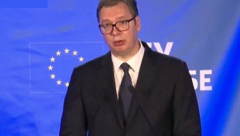 VUČIĆ NA OBELEŽAVANJU DANA EVROPE: Moramo mnogo napora da uložimo u reforme (VIDEO)