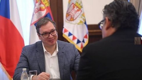 VUČIĆ SA KUHTOM: Predsednik razgovarao sa češkim ambasadorom