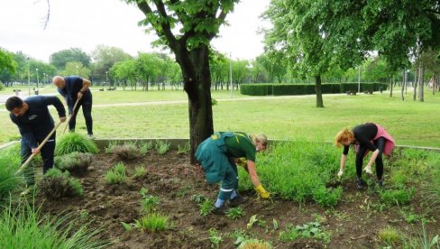 UREĐEN PARK NA UŠĆU: Nove baštoce kod Muzeja savremene umetnosti