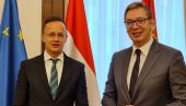VUČIĆ SA SIJARTOM: Predsednik sa ministrom spoljnih poslova Mađarske razgovarao o unapređenju odnosa i EU integracijama