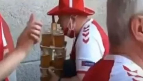 VEĆ IMAMO ŠAMPIONA EURA: Navijač Danske sa 12 piva je pobednik grupne faze (VIDEO)