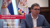 PREDSEDNIK SE VEČERAS OBRAĆA GRAĐANIMA: Vučić gost televizije Bel ami od 20 časova