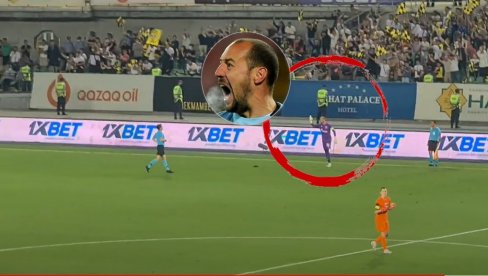 RAZBESNEO SE: Vidite kako je Borjan napao sudije i da li je arbitar ispravno priznao gol bivšeg štopera Partizana (VIDEO)