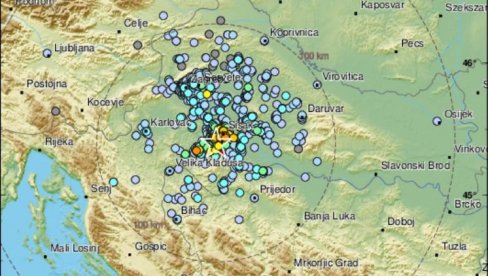 НОВО ПОДРХТАВАЊЕ У ХРВАТСКОЈ: Осетио се потрес од 4,3 степена