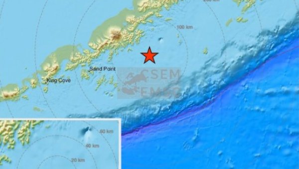 РАЗОРАН ЗЕМЉОТРЕС ЈАЧИНЕ 8,2 РИХТЕРА ПОТРЕСАО АЉАСКУ: Издато упозорење на цунами