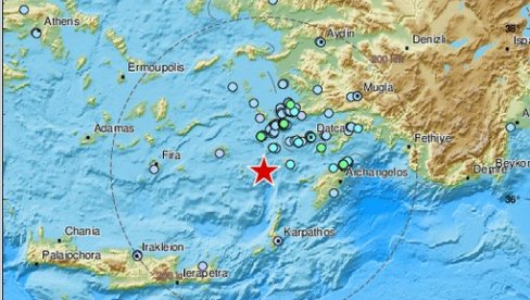 ТРЕСЛЕ СЕ ГРЧКА И ТУРСКА: Земљотрес у Егејском мору