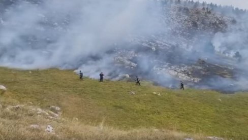 ПОЖАРИ У ЦРНОЈ ГОРИ: Ватрогасци улажу надљудске напоре да угасе ватру (ФОТО)