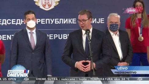 OLIMPIJCI NA PRIJEMU KOD PREDSEDNIKA: Hvala vam što ste nam ovoliku radost doneli (VIDEO)