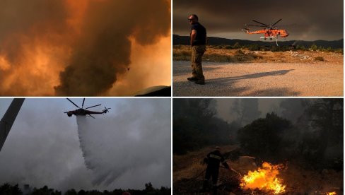 POŽARI BESNE U GRČKOJ: Buktinje na četiri glavna fronta