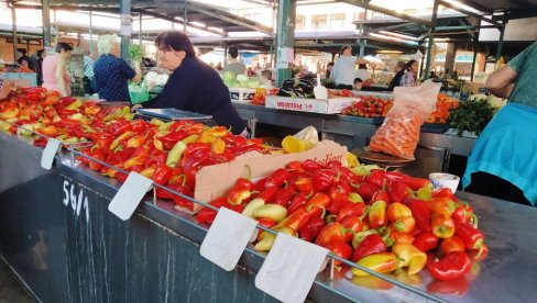 SLABA PAPRIKA NA PARAĆINSKOJ PIJACI: Proizvođači i kupci kažu da je rod podbacio, prodaja još iz plastenika (FOTO)