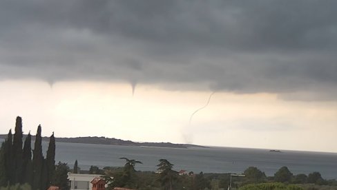 VELIKO NEVREME U ISTRI: Za dva sata 6.500 udara munje, jaka kiša i tri tornada na moru (VIDEO/FOTO)