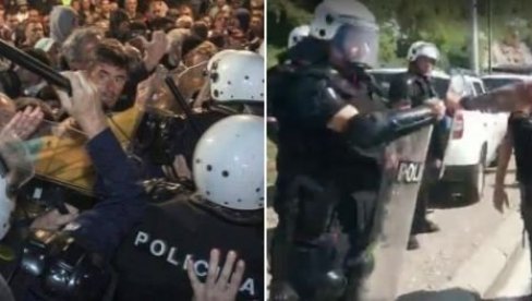 МЕДОЈЕВИЋ:Све је дил прве и друге фамилије, кад Мило прави протесте полиција се поздравља са протестантима! (ФОТО)