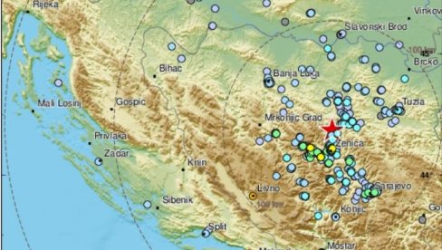 SNAŽAN ZEMLJOTRES POGODIO BiH: Treslo se tlo u blizini Zenice