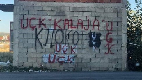 NOVI UDAR NA SRBE NA KOSMETU! Osvanuo grafit UČK na kući u Klokotu